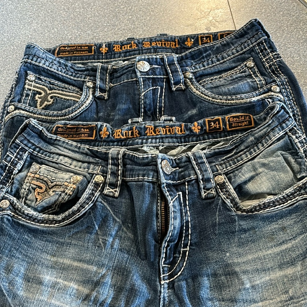 Men’s rock revival jeans